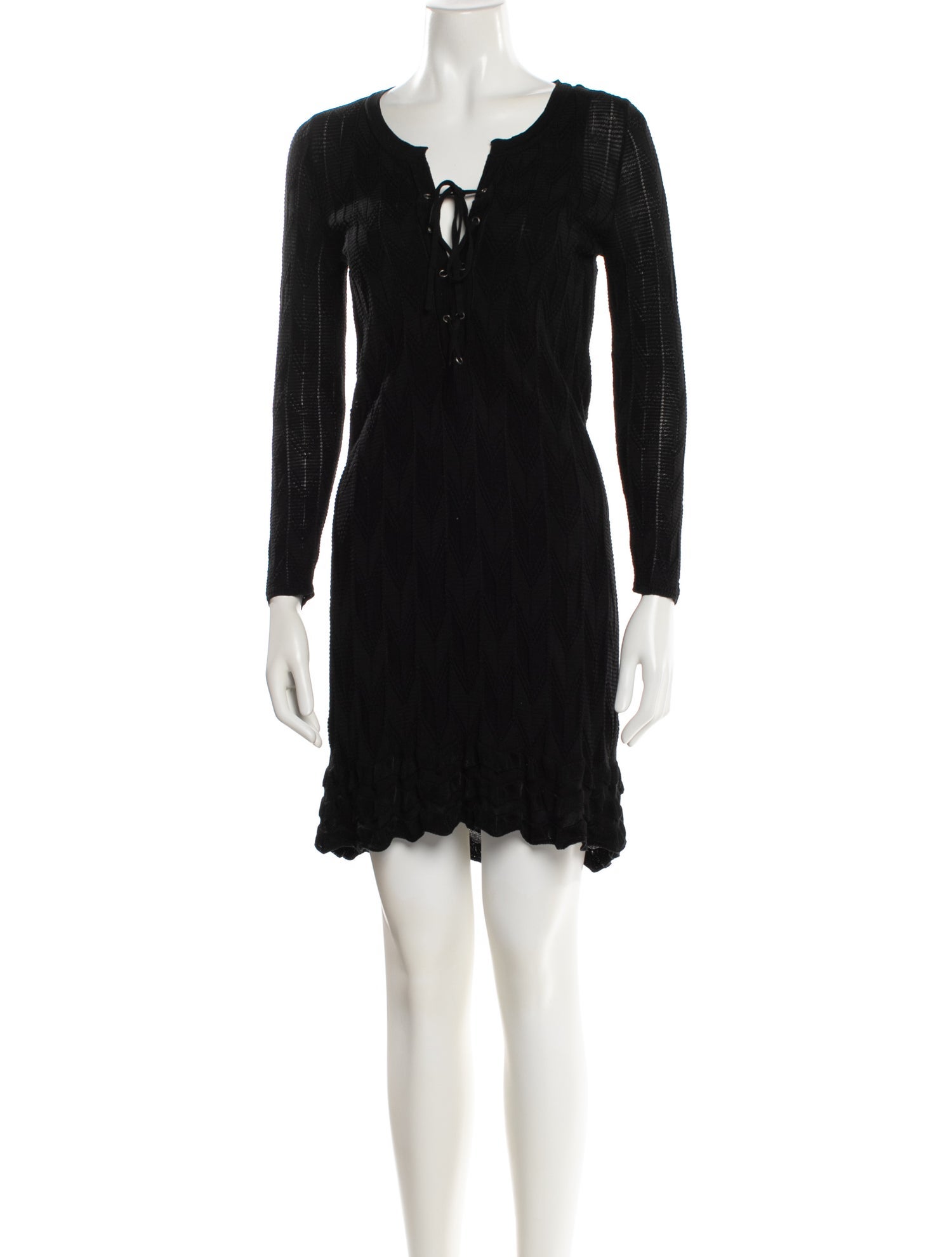 M Missoni V-Neck Mini Dress