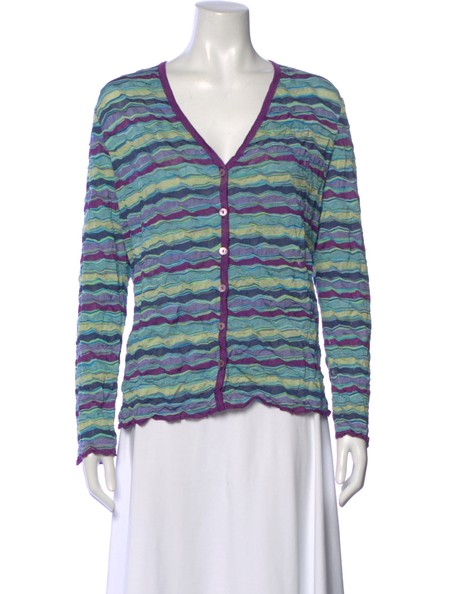 Missoni Striped V-Neck Sweater