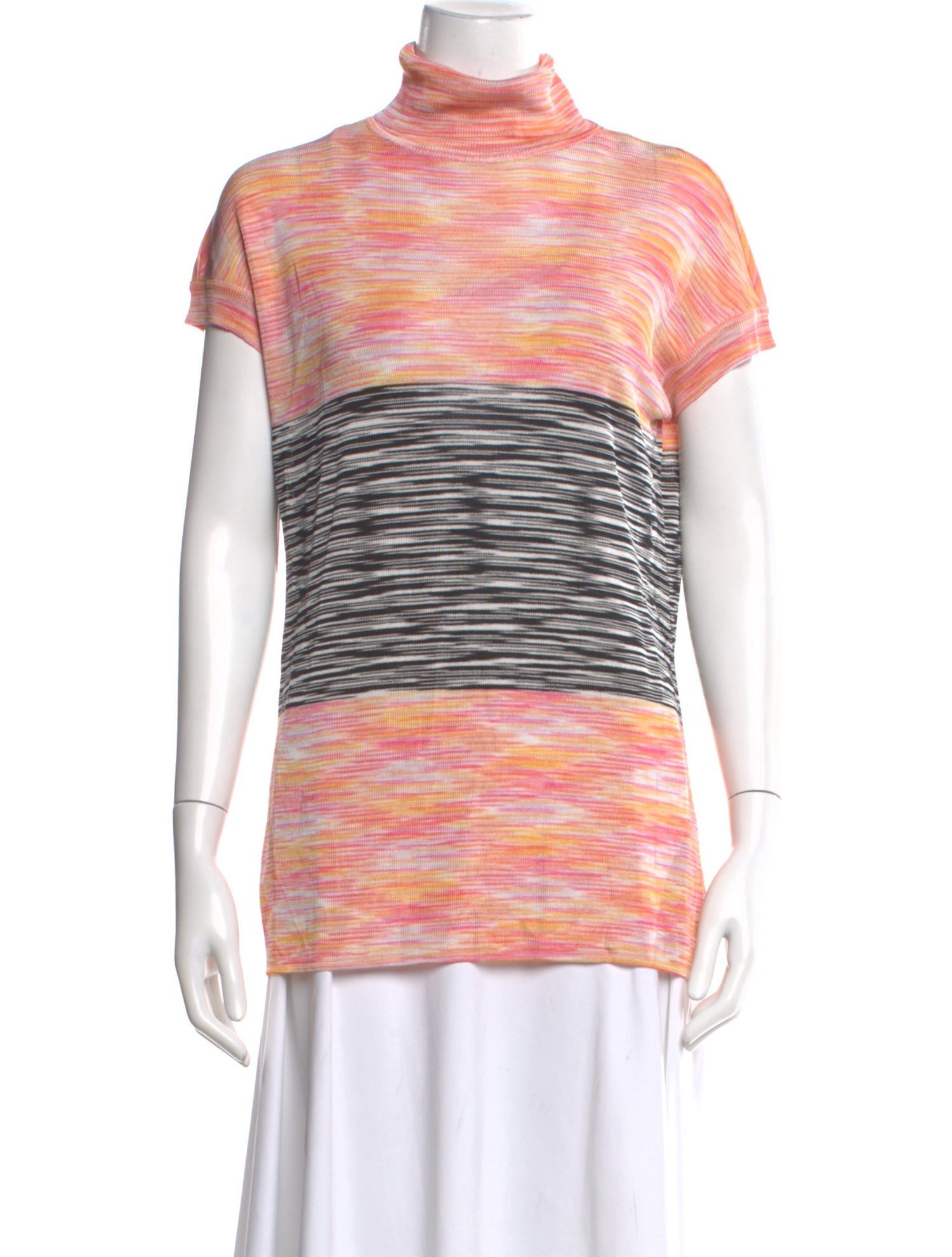 Missoni Striped Turtleneck Top