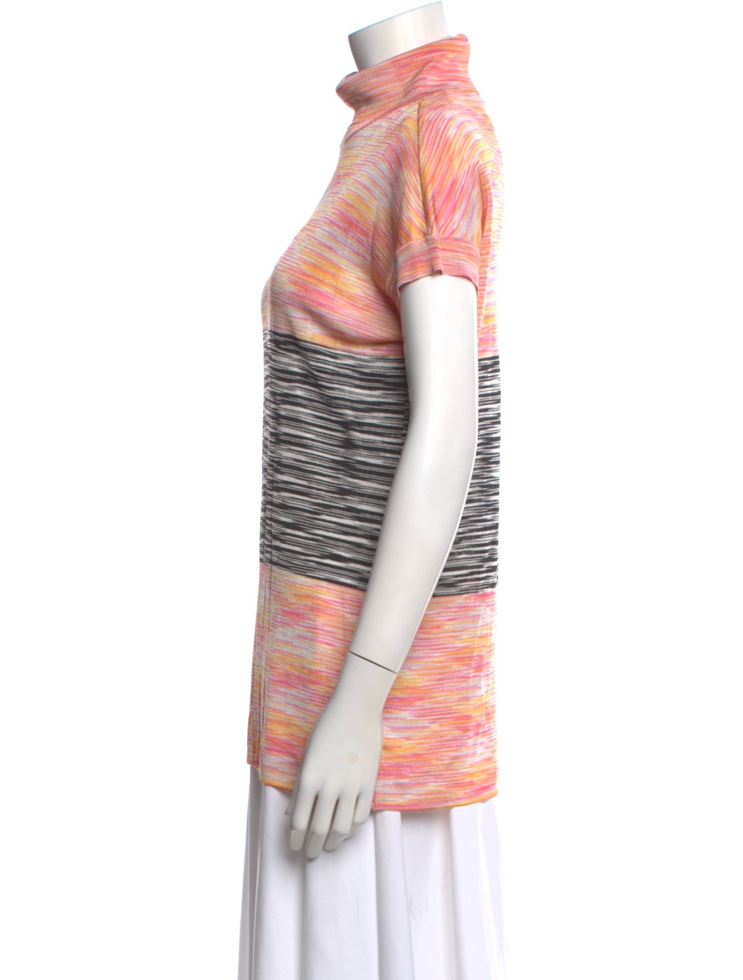 Missoni Striped Turtleneck Top