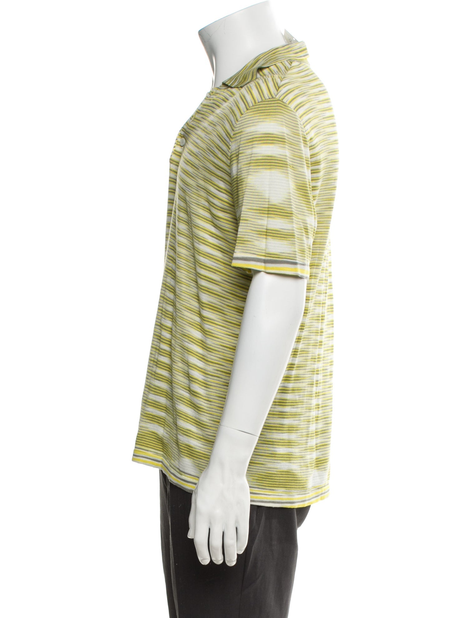 Missoni Striped Crew Neck Polo Shirt