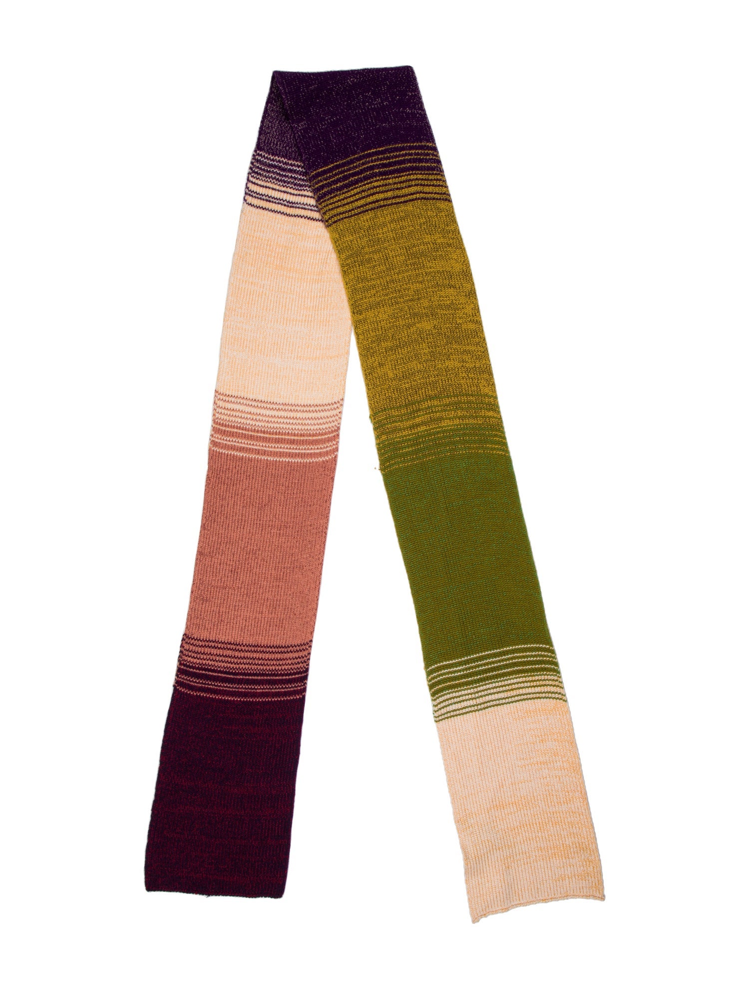 Missoni Wool Colorblock Pattern Scarf