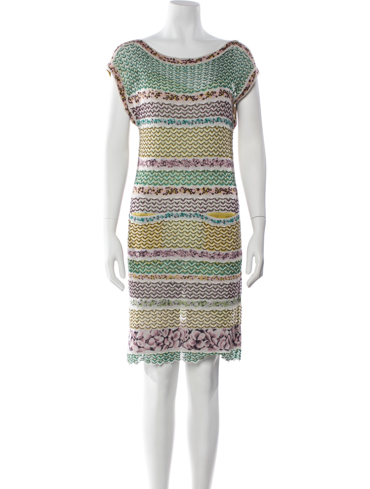 Missoni Striped Knee-Length Dress