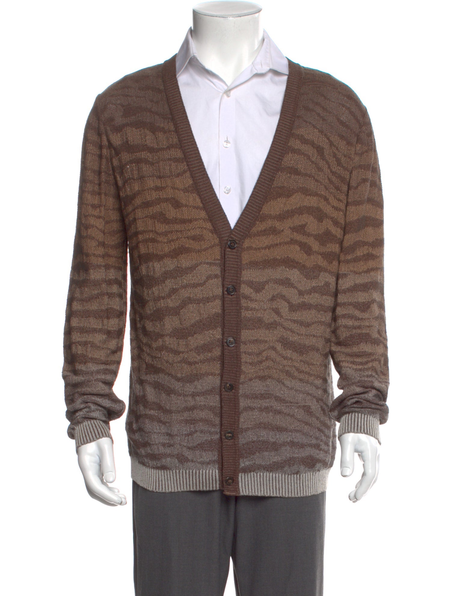 Missoni Animal Print V-Neck Cardigan