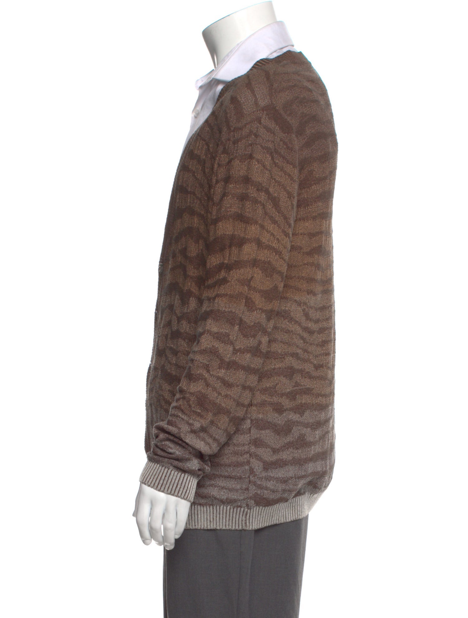 Missoni Animal Print V-Neck Cardigan