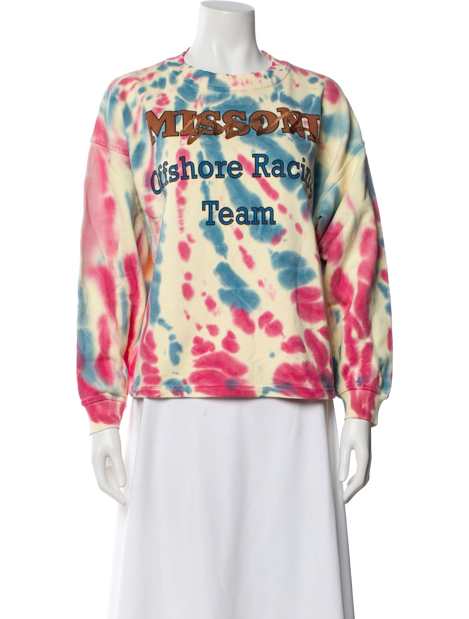 Missoni Tie-Dye Print Crew Neck Sweatshirt