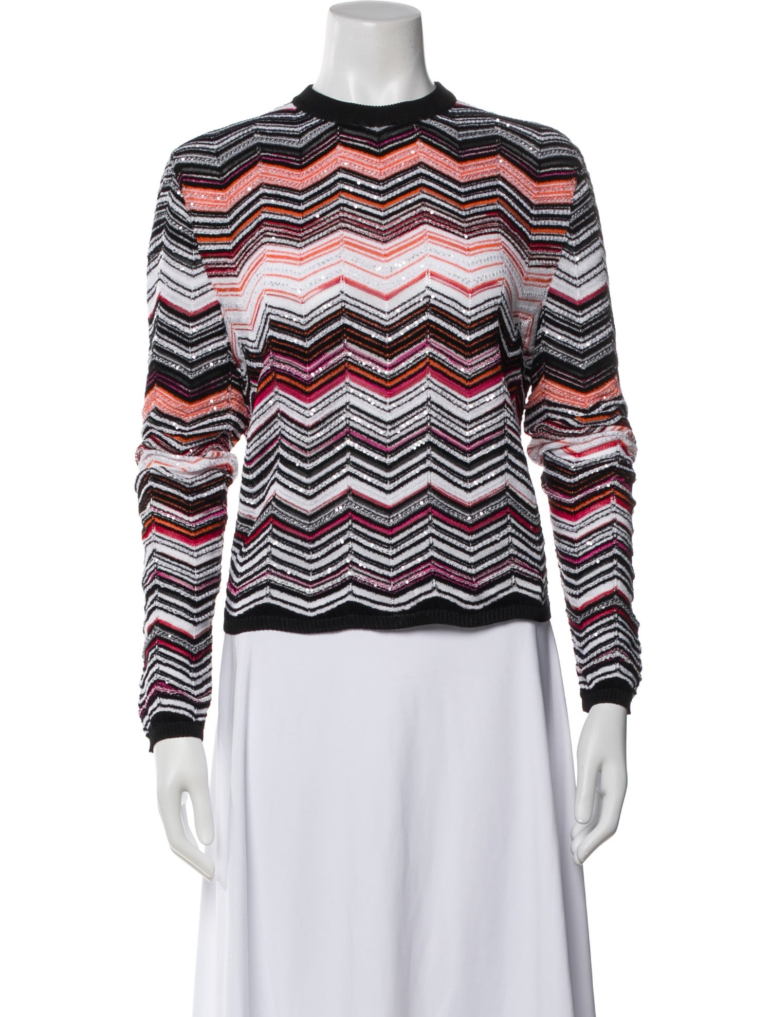 Missoni Patterned Crew Neck Top