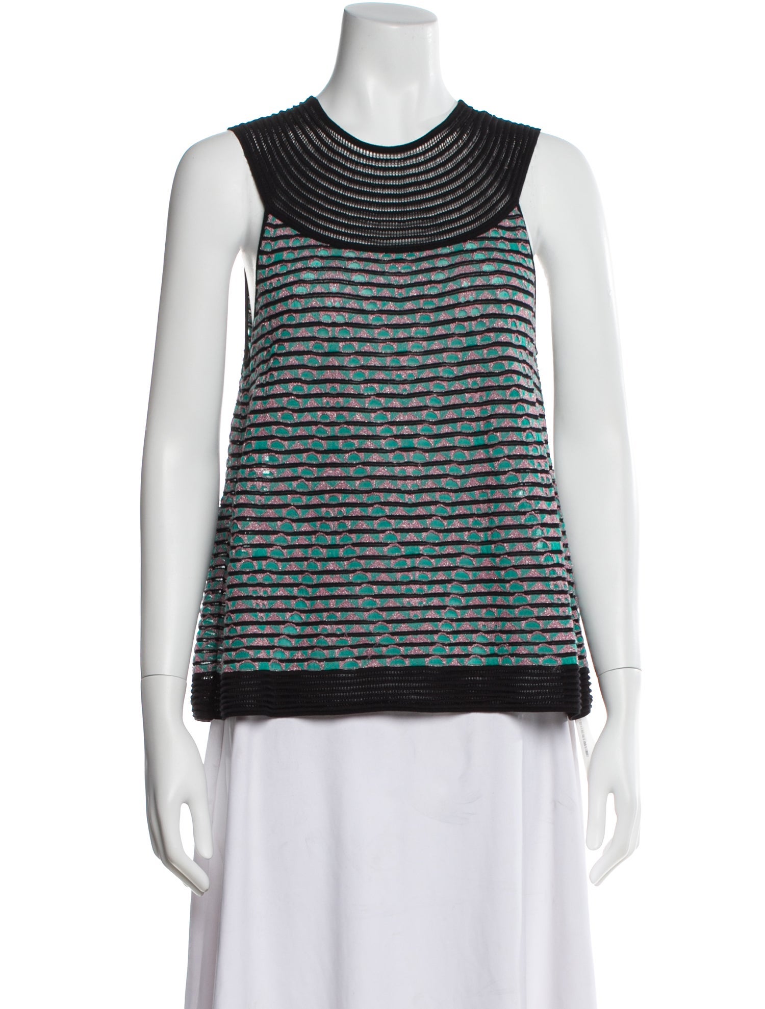 Missoni Patterned Crew Neck Top