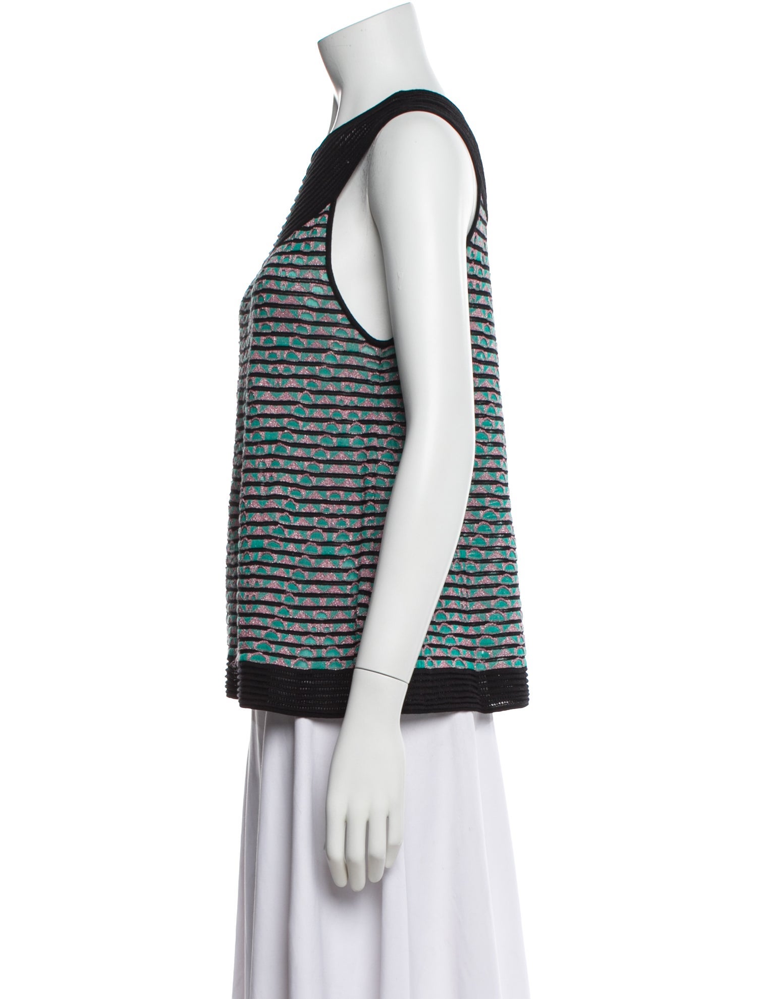 Missoni Patterned Crew Neck Top