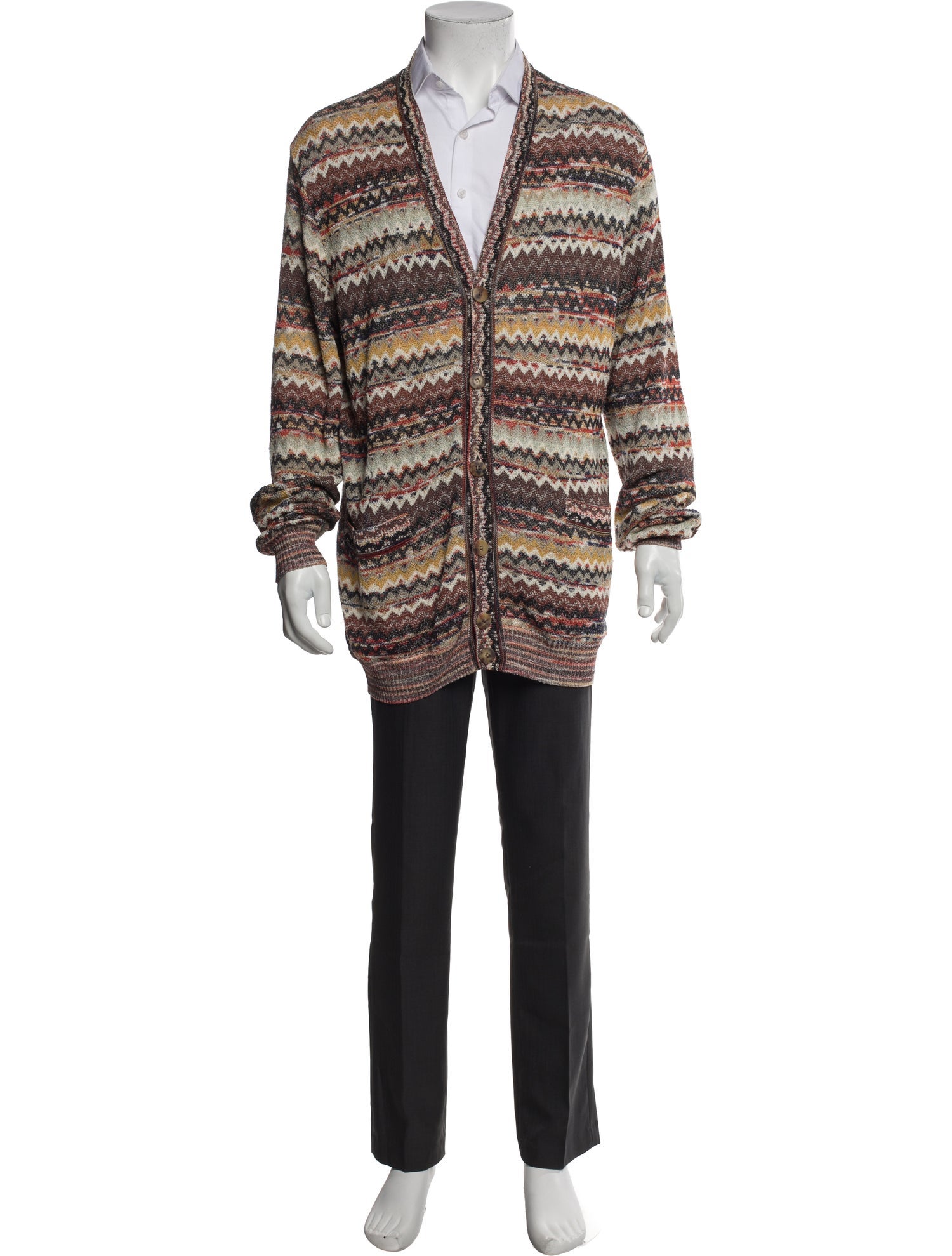 Missoni Striped V-Neck Cardigan