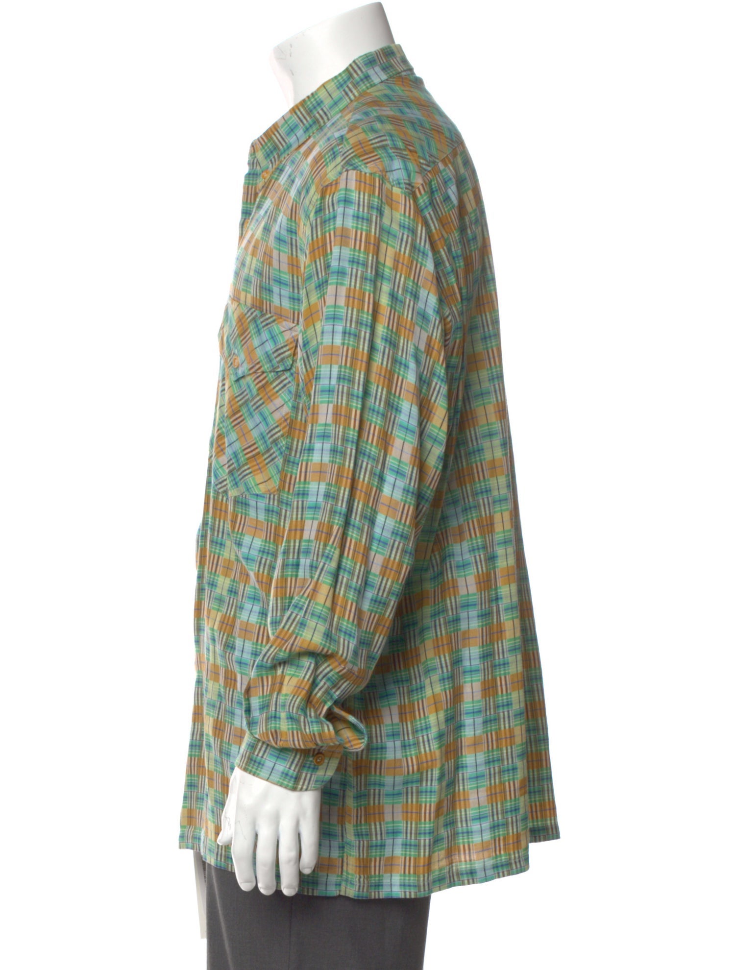 Missoni Plaid Print Long Sleeve Shirt