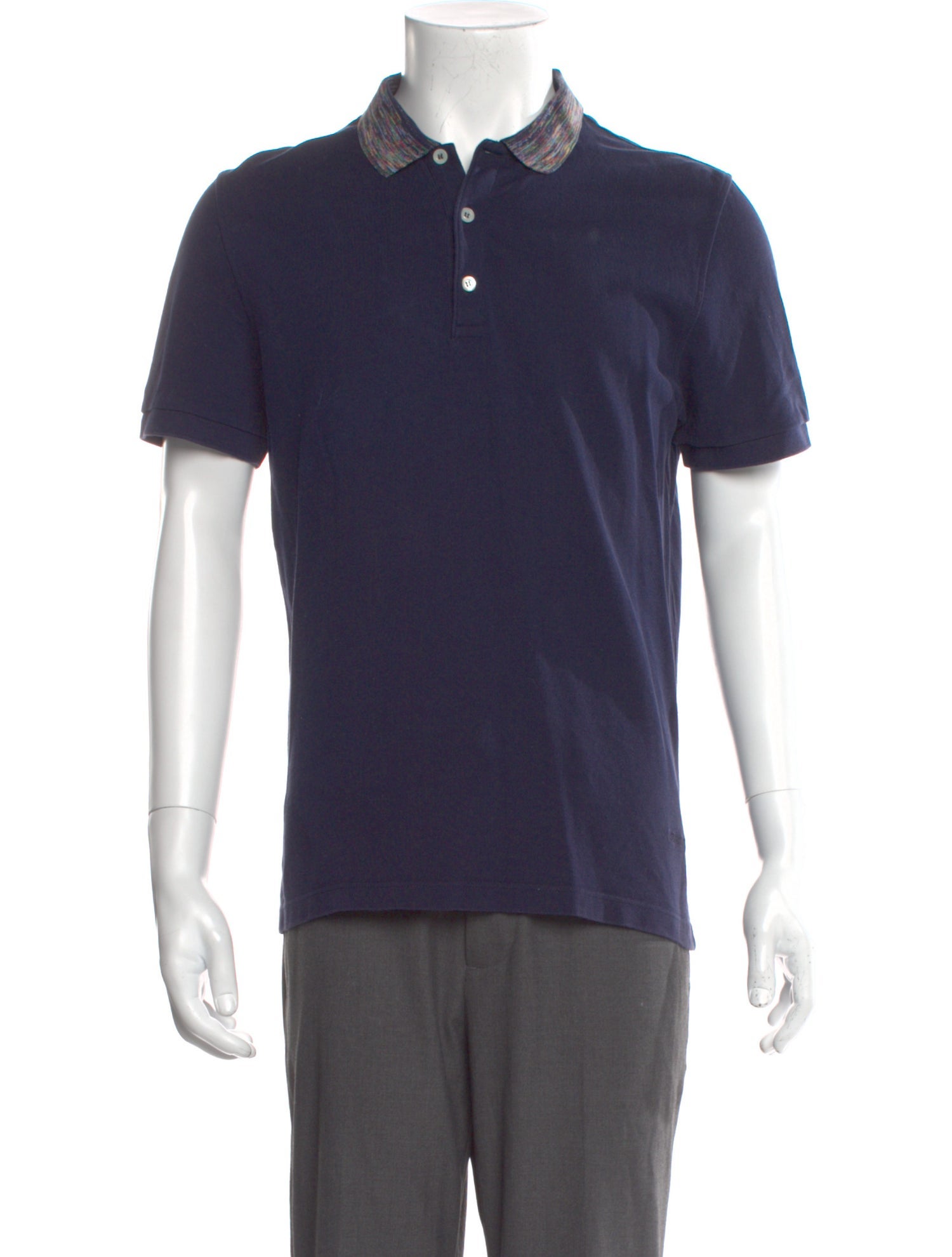 Missoni Crew Neck Short Sleeve Polo Shirt