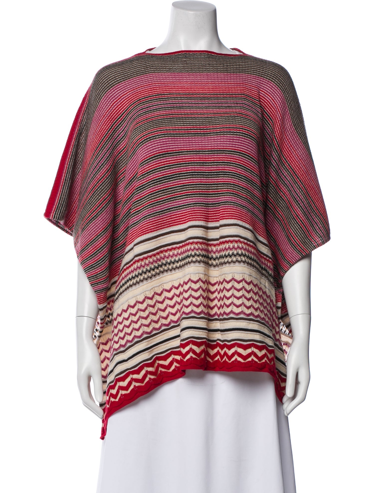 Missoni Striped Bateau Neckline Sweater