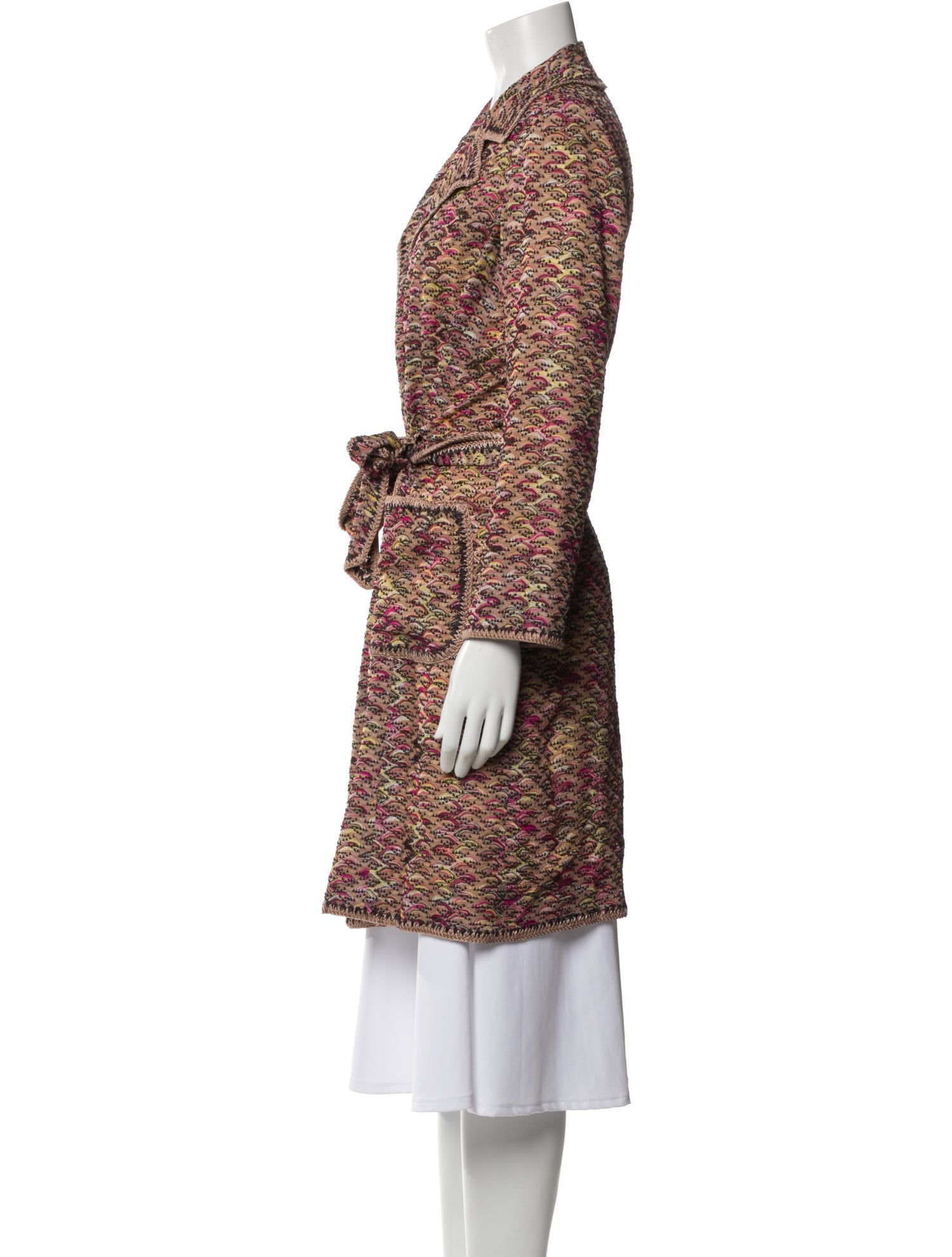 Missoni Tweed Pattern Trench Coat