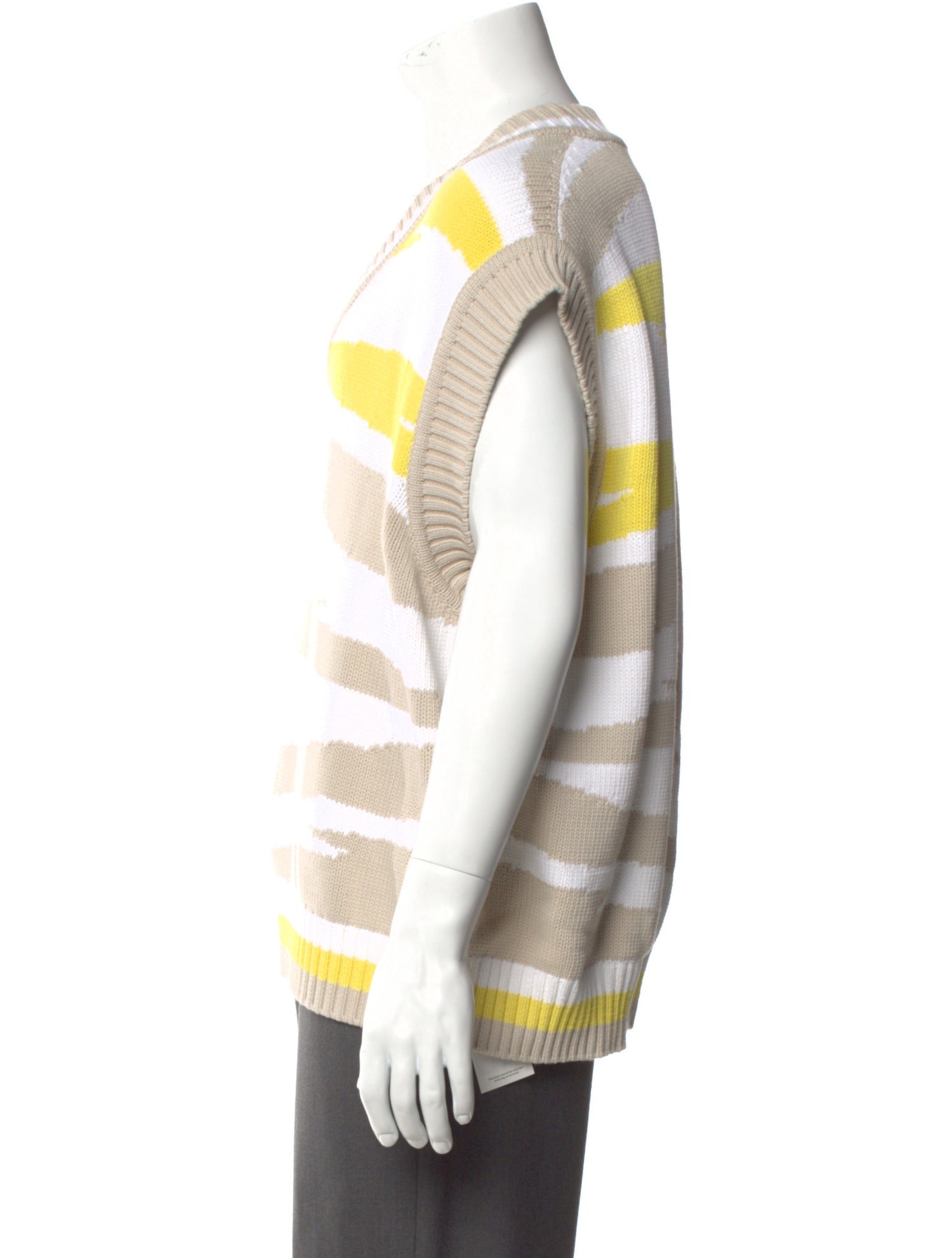 Missoni Colorblock Pattern V-Neck Sweater Vest