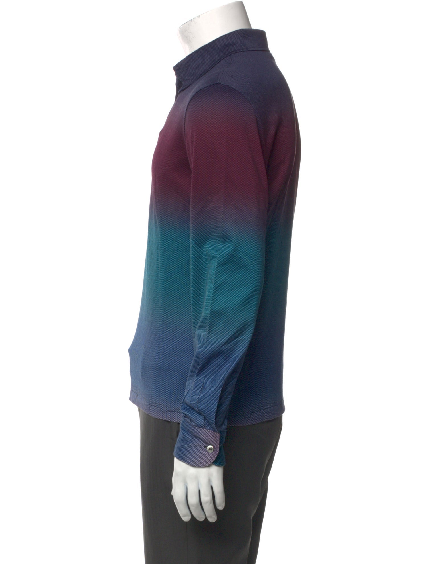 Missoni Tie-Dye Print V-Neck Polo Shirt