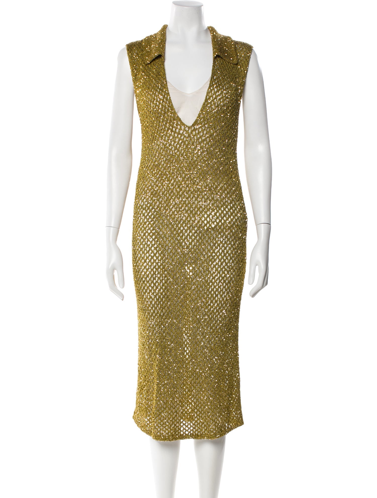 Missoni V-Neck Knee-Length Dress