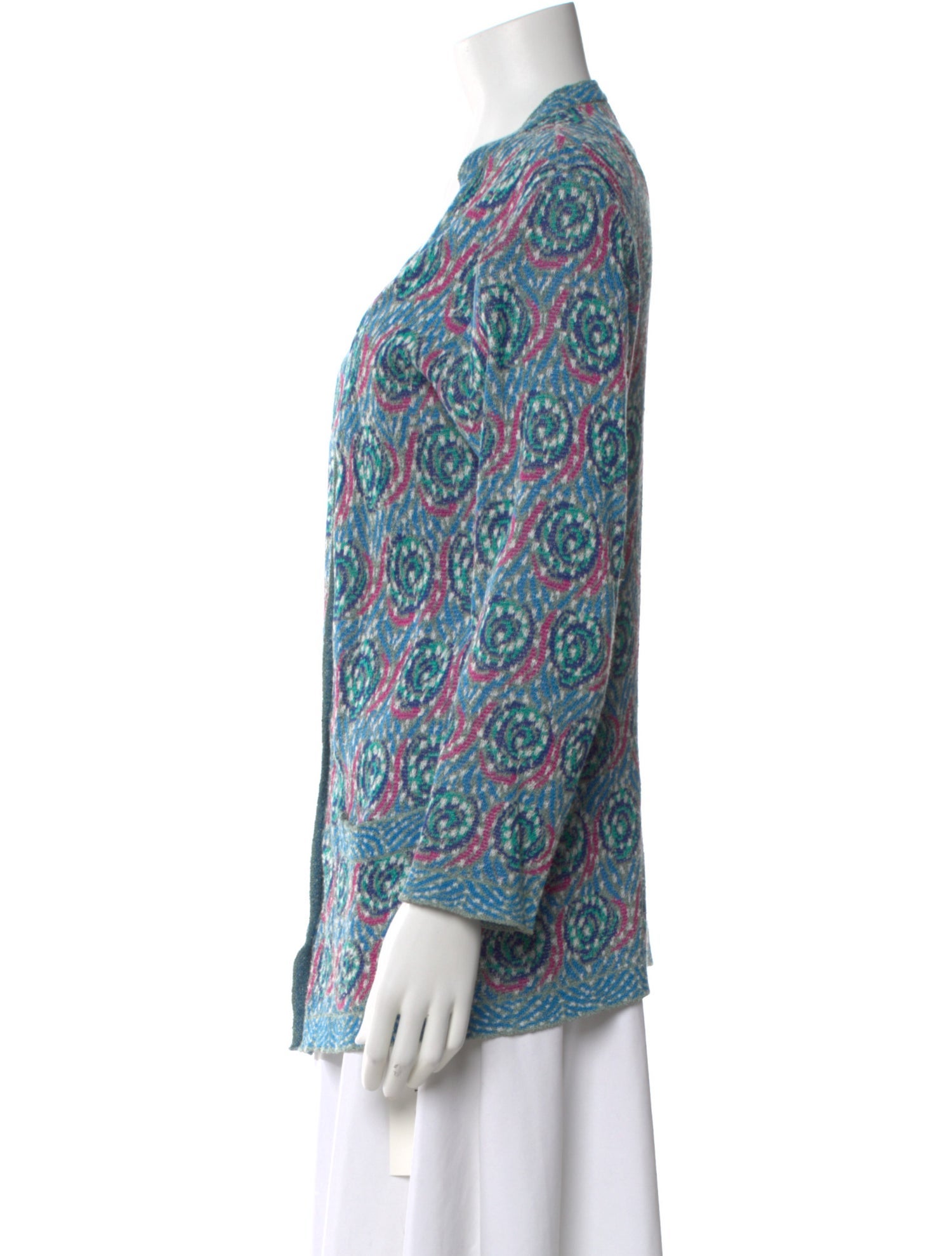 Missoni Sport Printed V-Neck Sweater