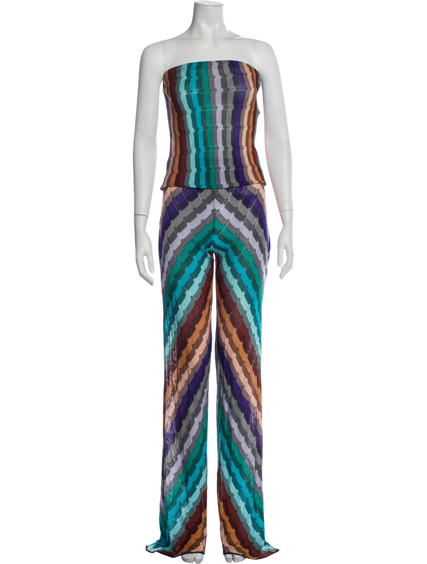 Missoni Striped Strapless Jumpsuit