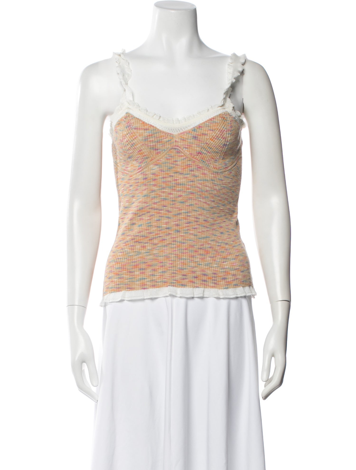 Missoni Patterned Square Neckline Crop Top