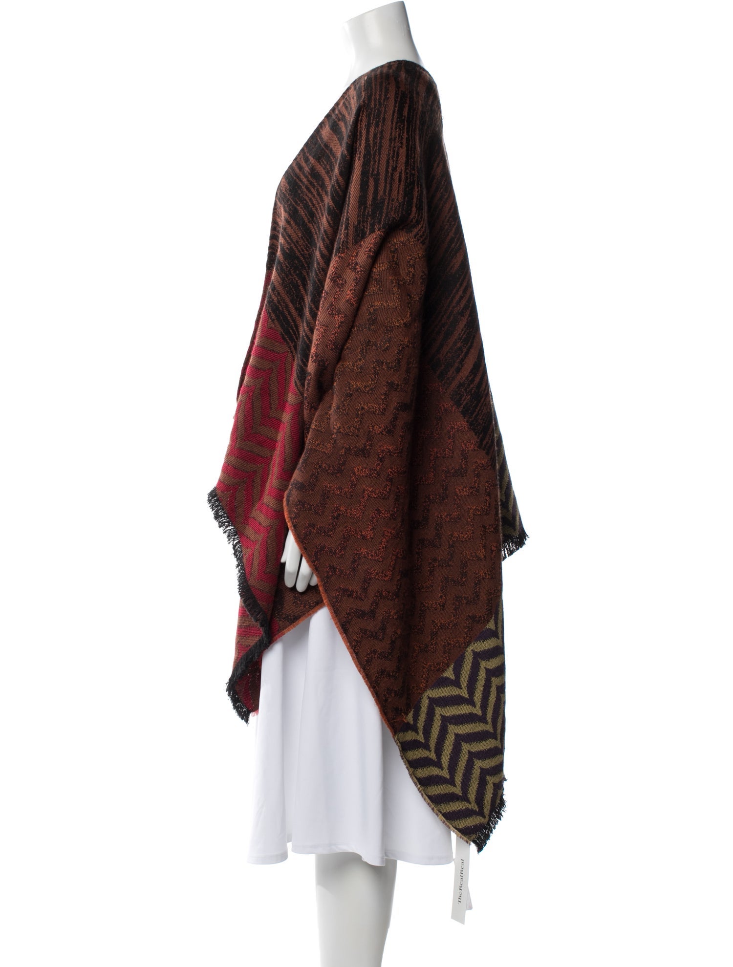 Missoni Patterned Poncho