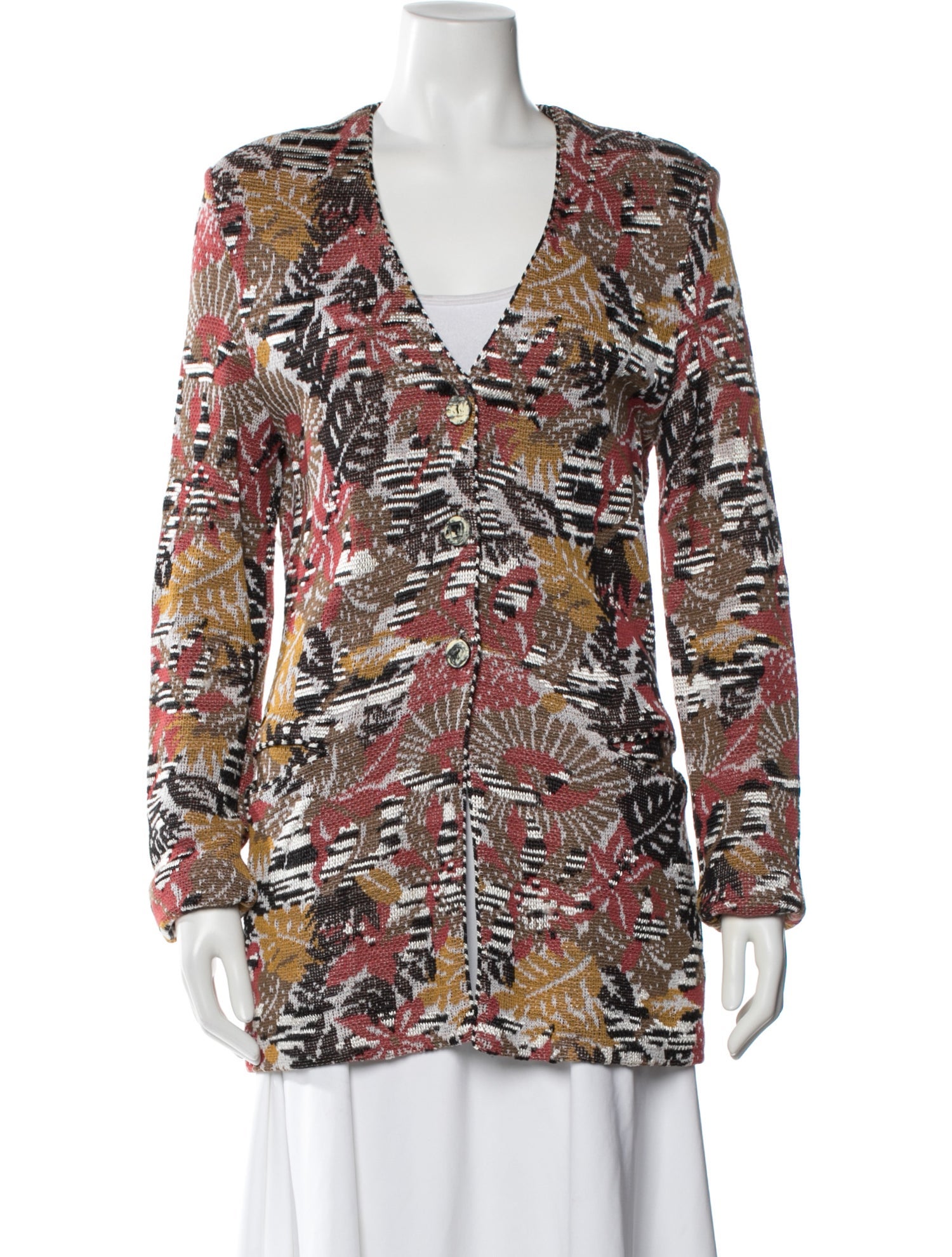 Missoni Patterned V-Neck Sweater