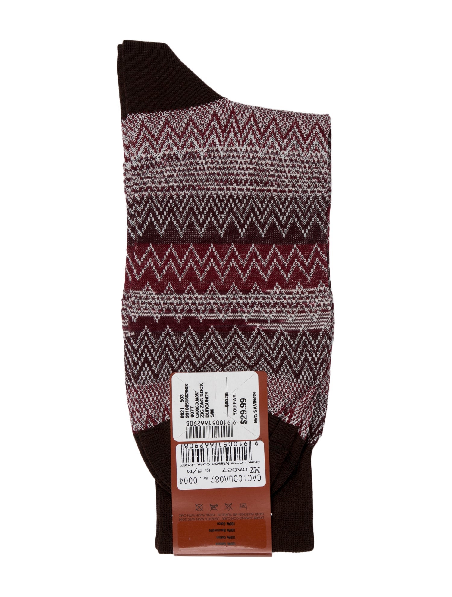 Missoni Red Patterned Socks