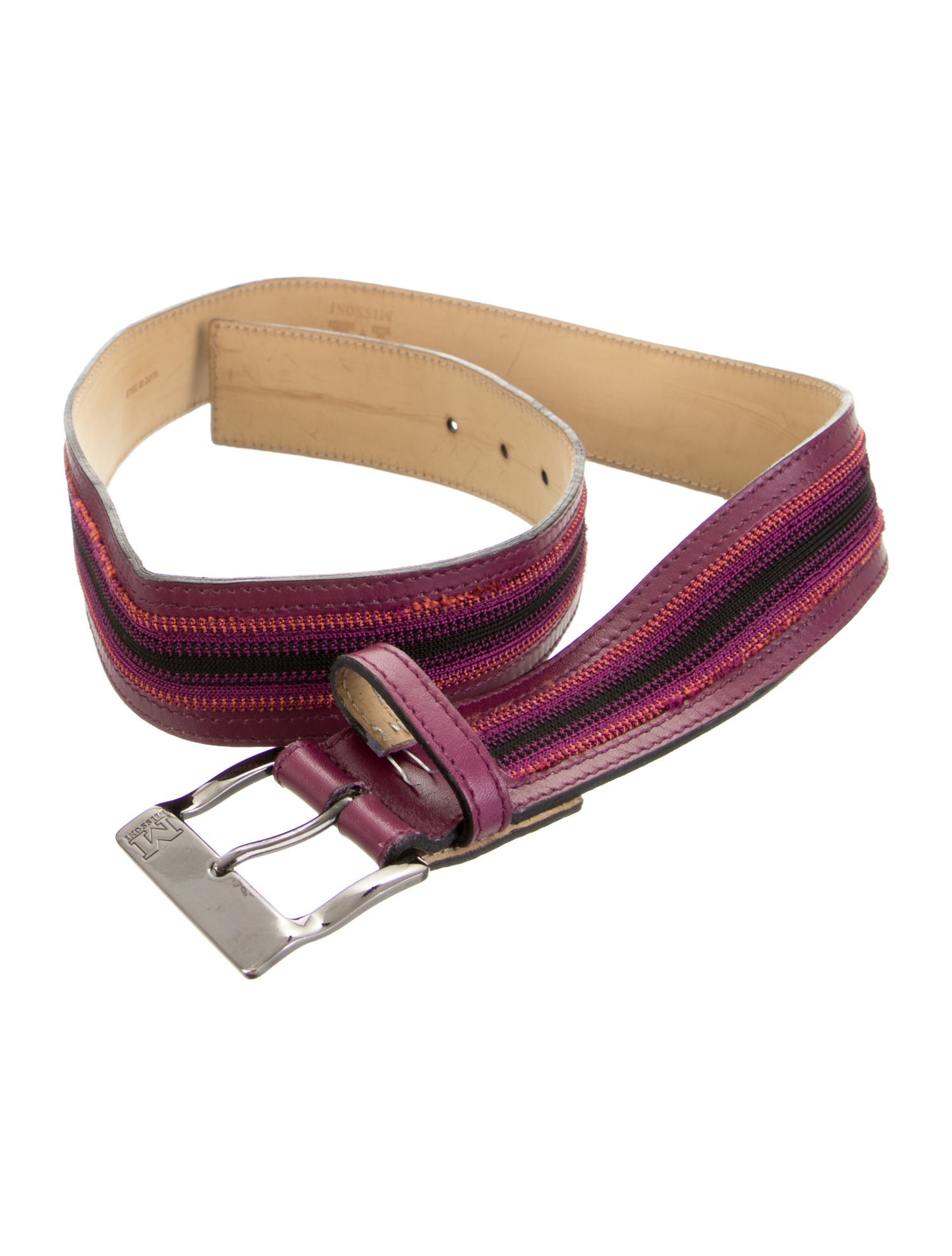 M Missoni Leather Belt
