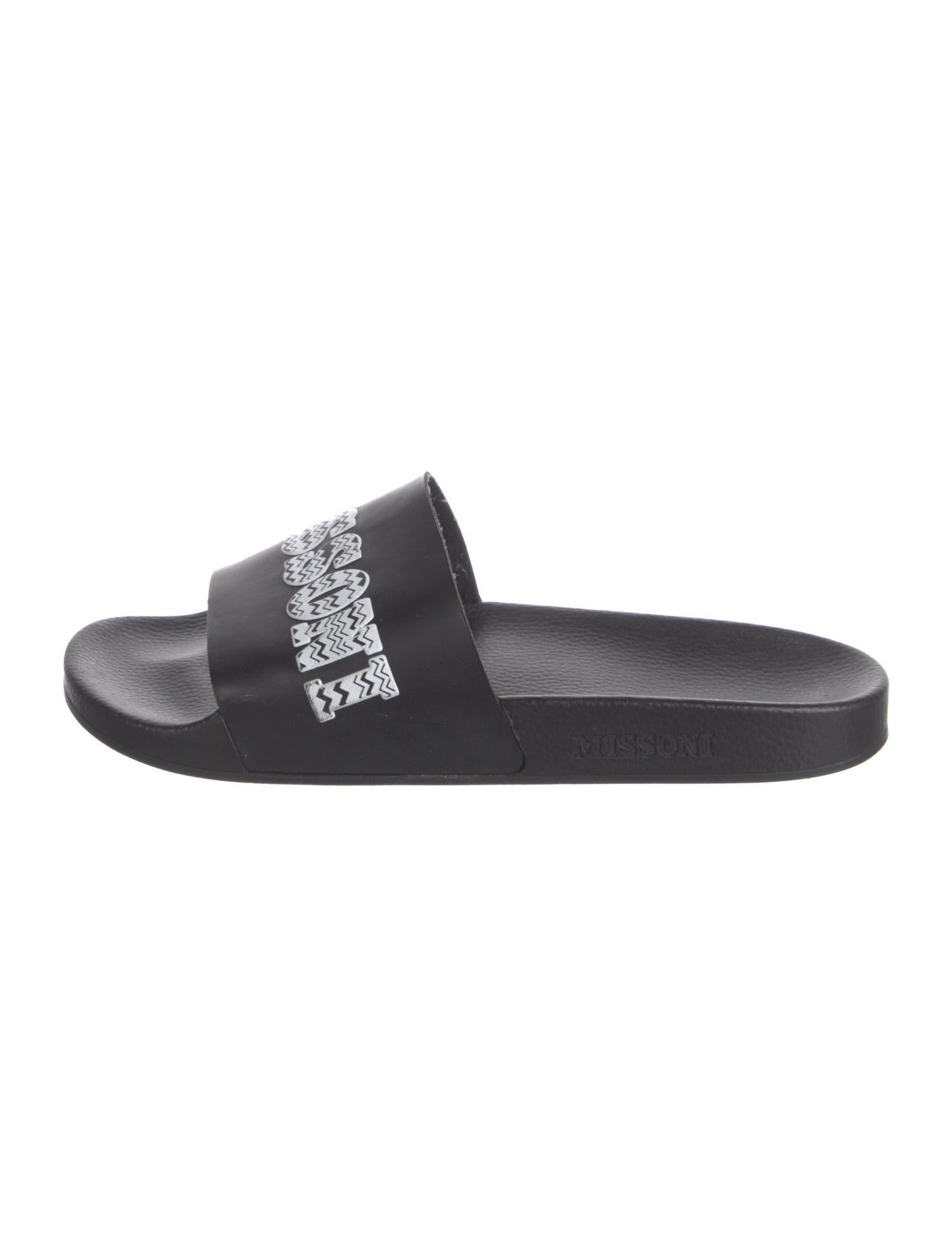 Missoni Rubber Graphic Print Slides