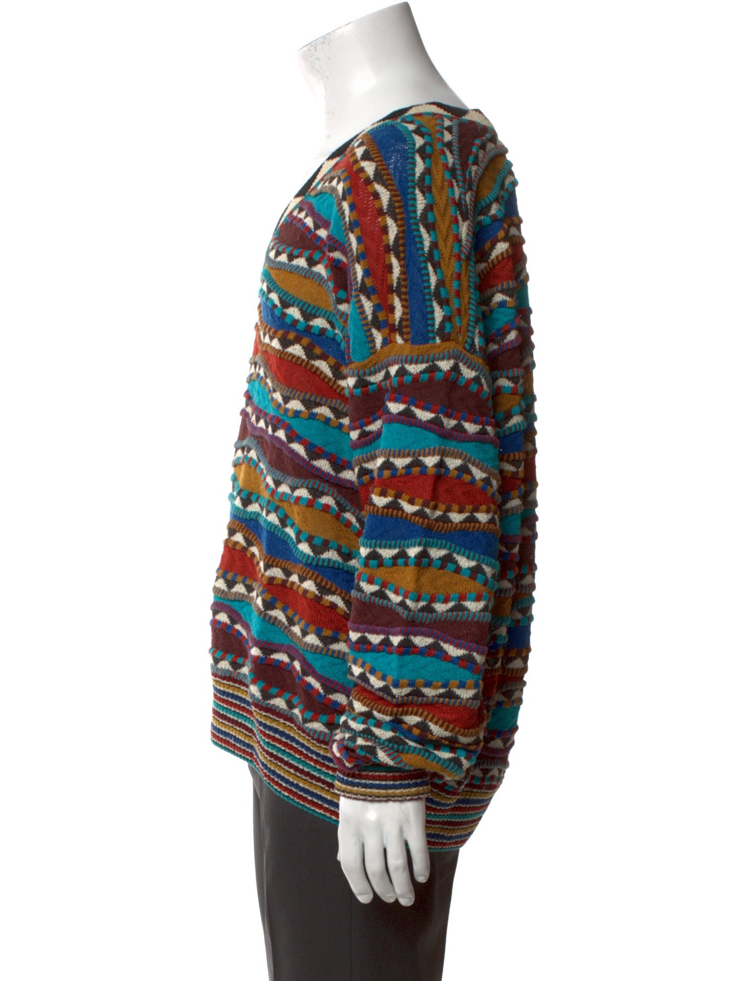 Missoni Patterned V-Neck Pullover