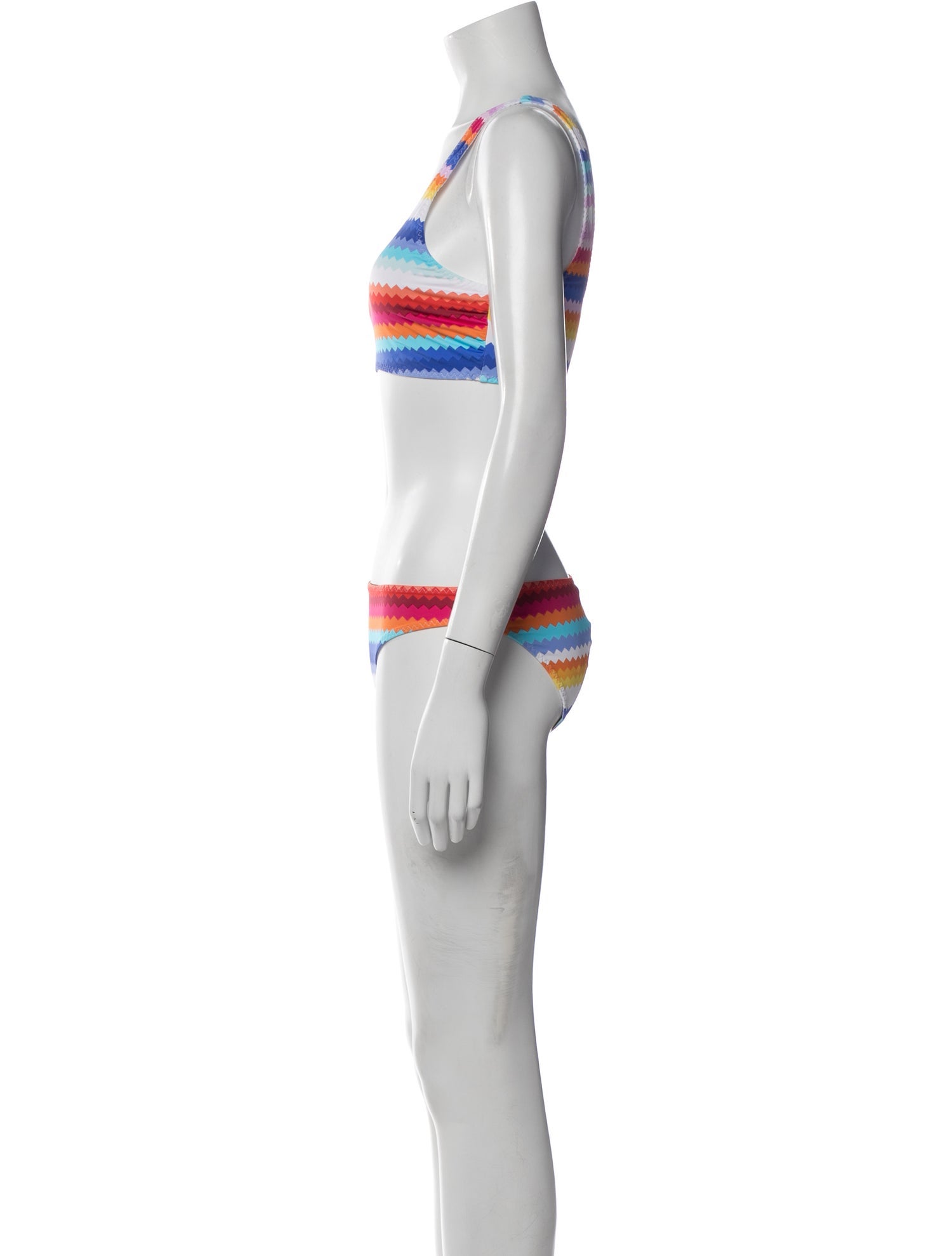 Missoni Striped Embroidered Accent Bikini w/ Tags