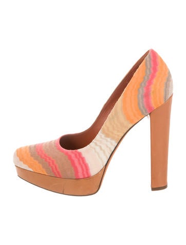 Missoni Patterned Platform Pumps