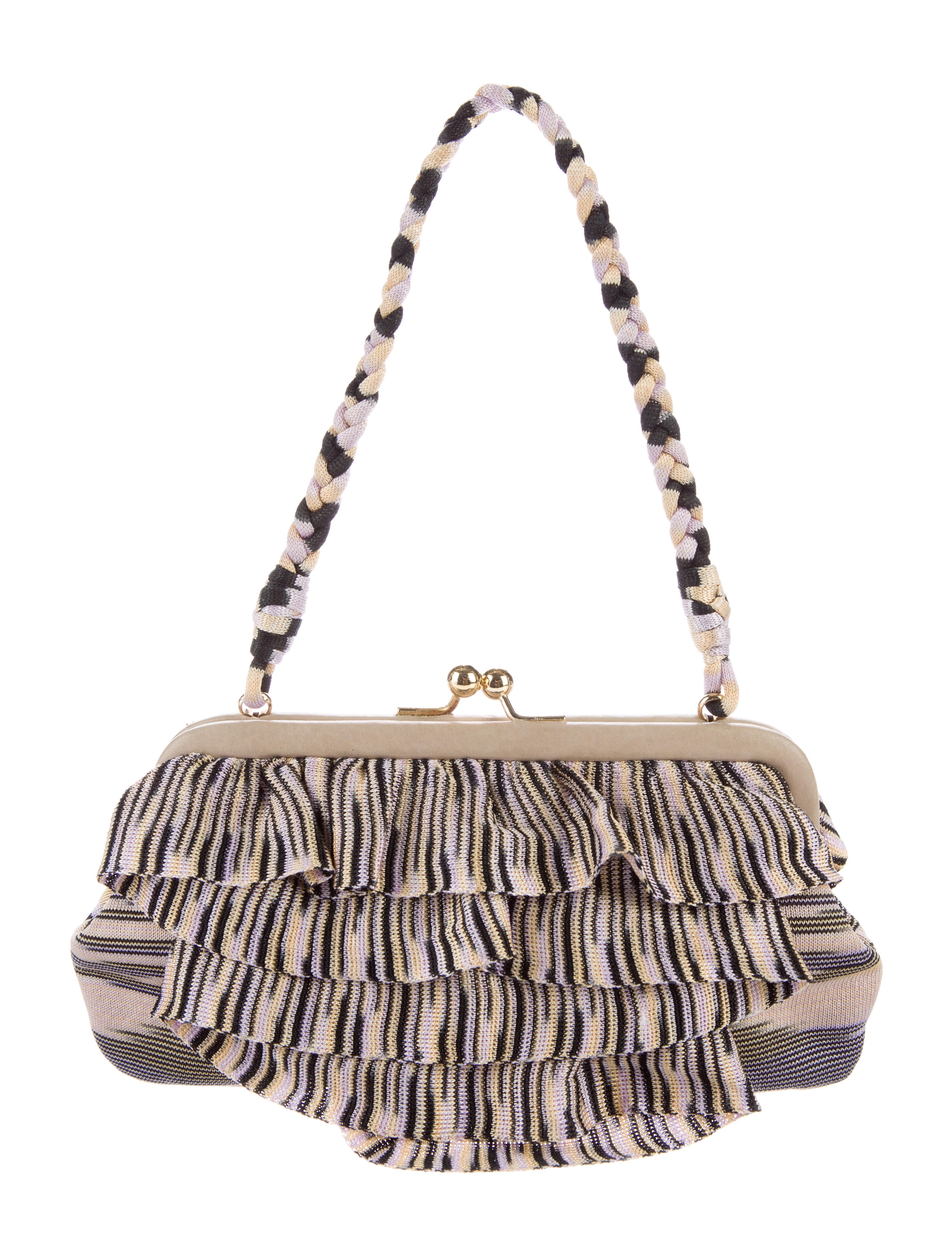 Missoni Rib Knit Frame Handle Bag Handbags Mis37501 The Realreal Rib Knit Frame Handle Bag