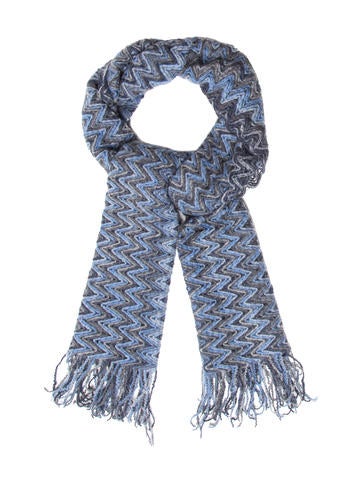 Missoni Open Knit Fringe Scarf