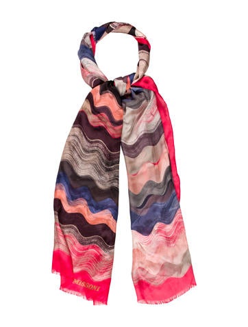 Missoni Silk Chevron Scarf