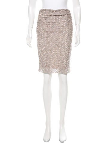 Missoni Metallic Knit Skirt