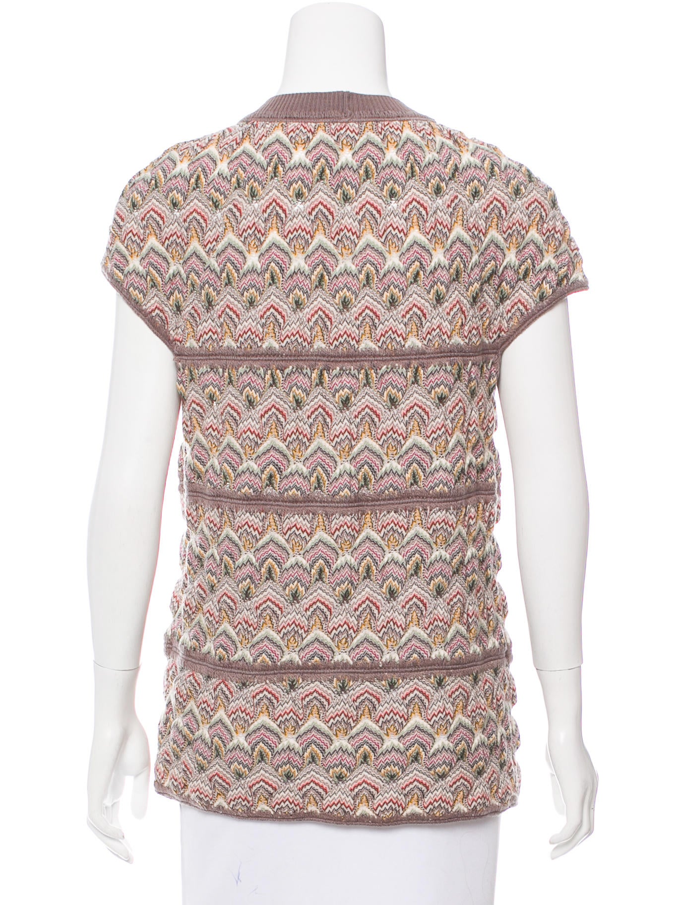 Missoni Wool Abstract Top Clothing MIS41872 The RealReal