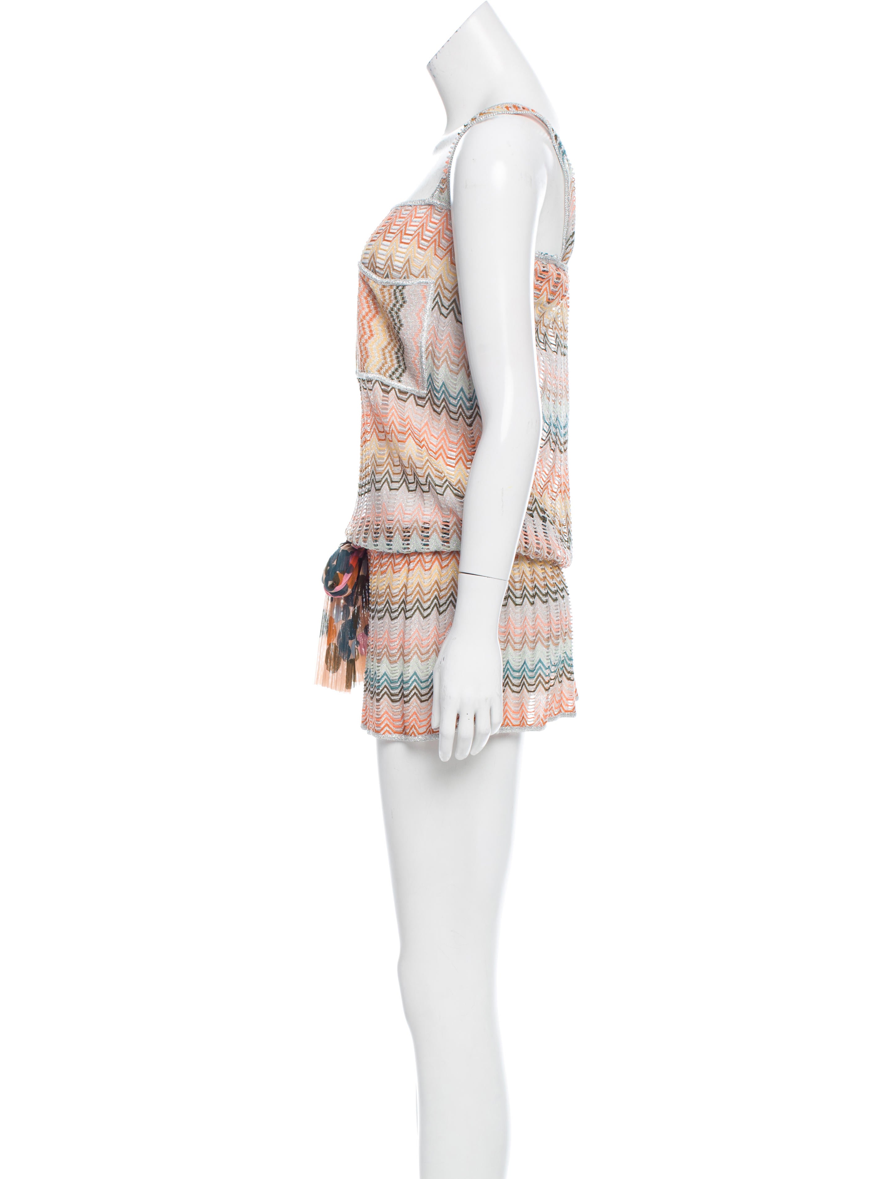 Missoni KneeLength Swim CoverUp Dress Orange Dresses, Clothing