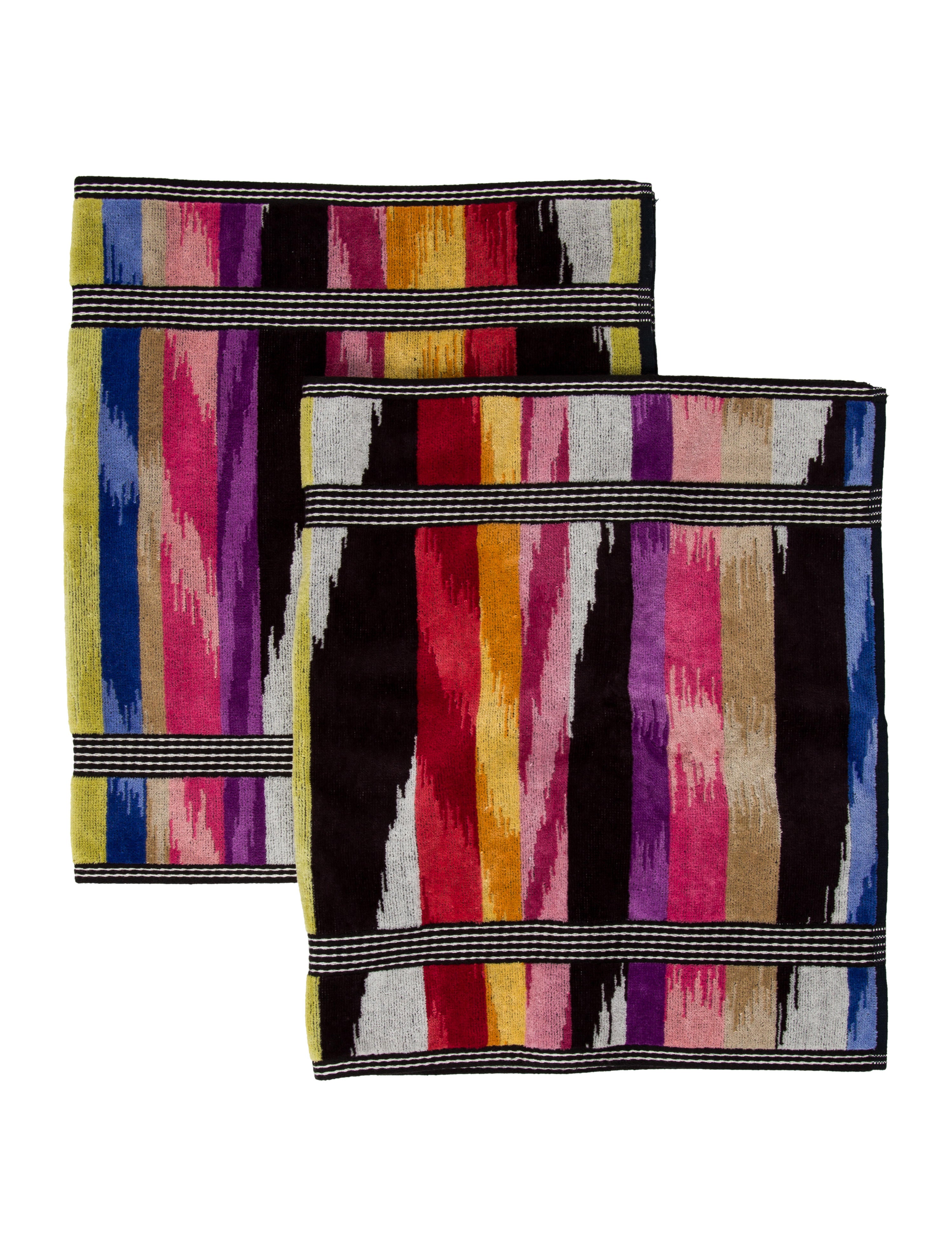 Missoni 2Piece Striped Bath Towel Set Bedding & Bath MIS48363 The RealReal