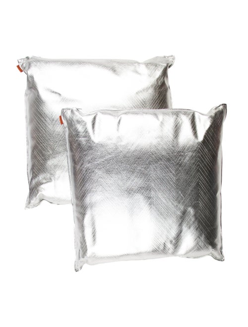 Missoni Pair Of Metallic Outdoor Throw Pillows W Tags Pillows