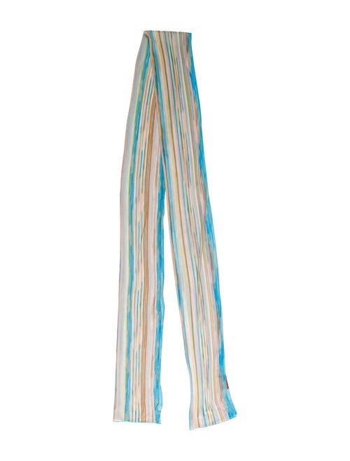 Missoni Striped Knit Scarf multicolor