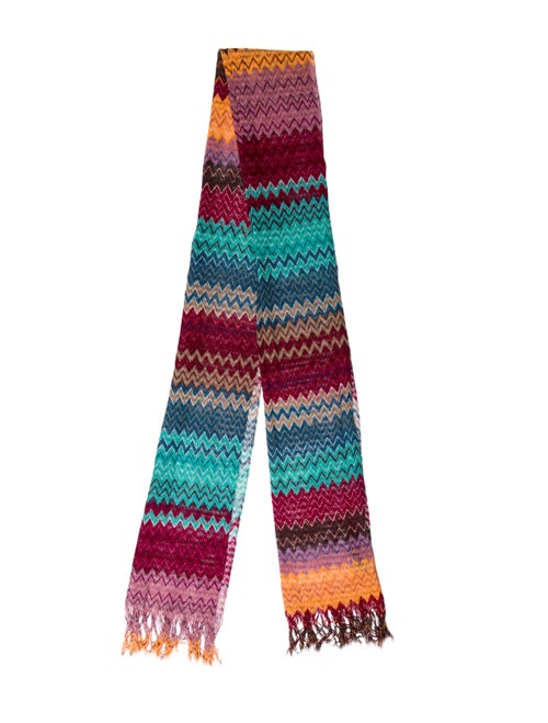 Missoni Wool & Silk Scarf Purple