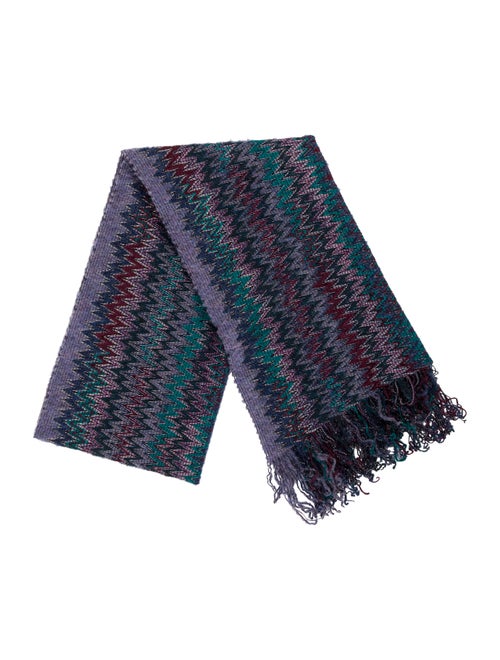 Missoni Metallic Chevron Scarf Metallic