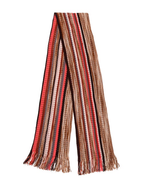 Missoni Metallic Striped Scarf Metallic