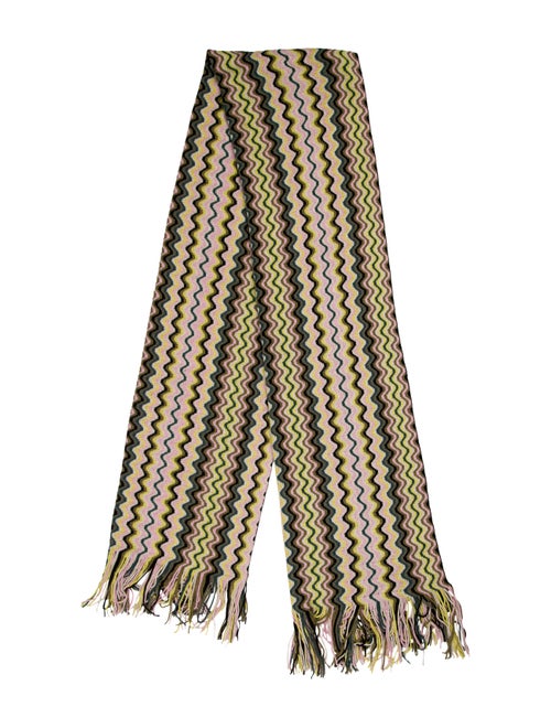 Missoni Wool Chevron Scarf Yellow