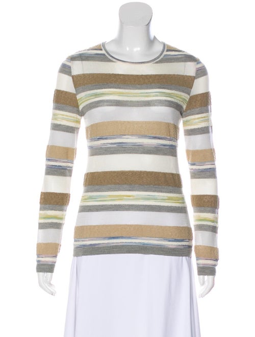 Missoni Striped Knit Top Grey