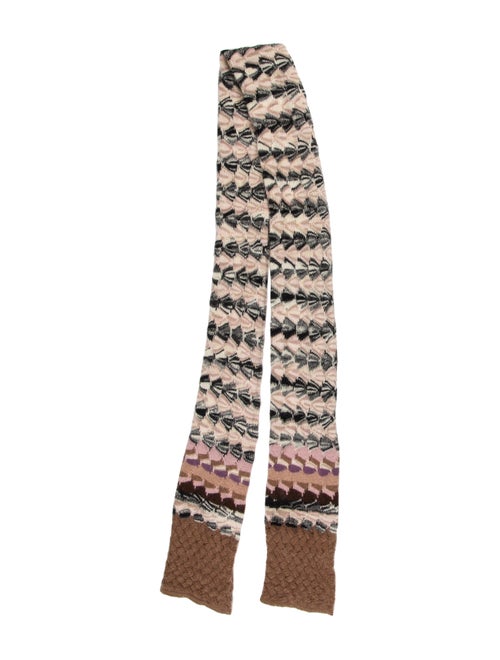 Missoni Mohair Blend Scarf Tan