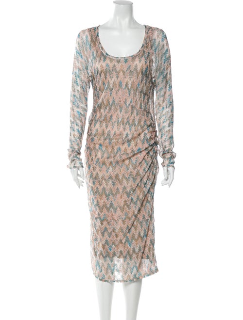 Missoni Knit Midi Dress Beige