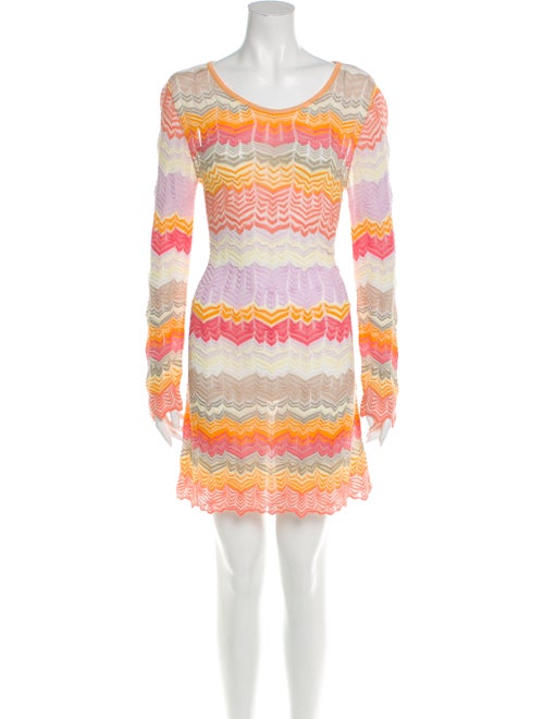 Missoni Striped Mini Dress Pink