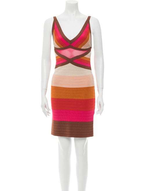Missoni Striped Mini Dress Brown